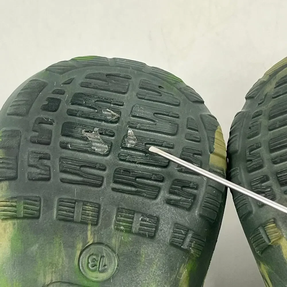 Skechers Clog Sandal Foamies Koolers Swurlz Sz13 Green Camo Water Shoes Slip On